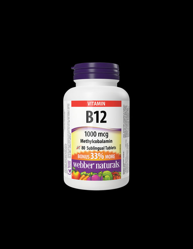 Нервна система и енергия - Витамин В12 (метилкобаламин), 1000 µg х 80 сублингвални таблетки - Feel You