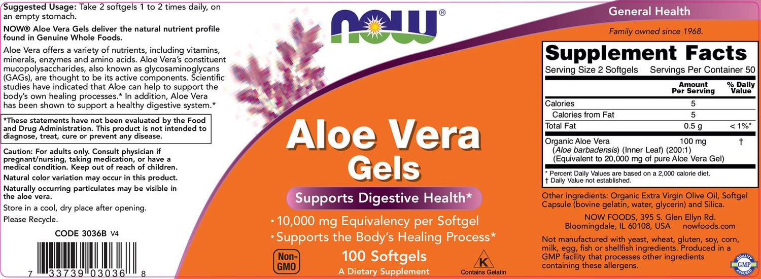 Aloe vera gély - 100 gélových kapsúl