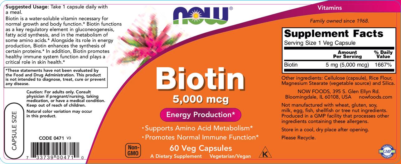 Biotín 5000 mcg - 60 kapsúl