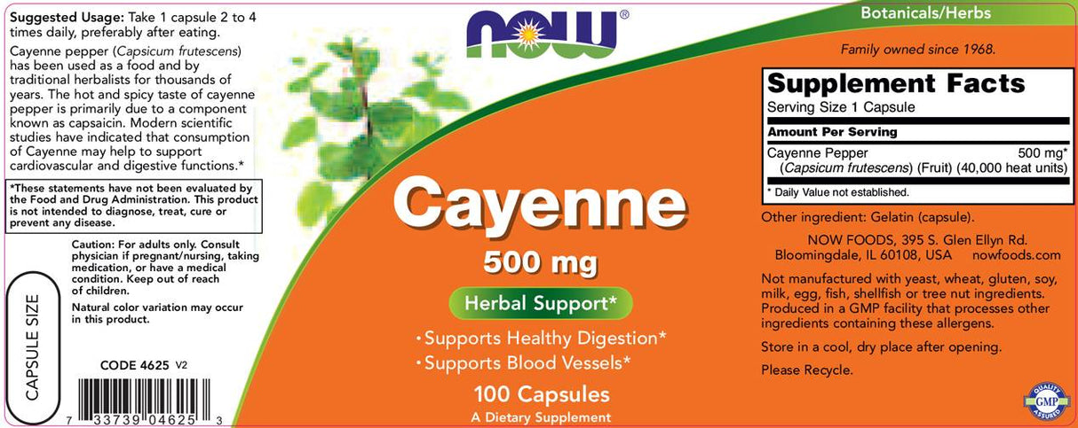 Cayenne 500 mg - 100 kapsúl