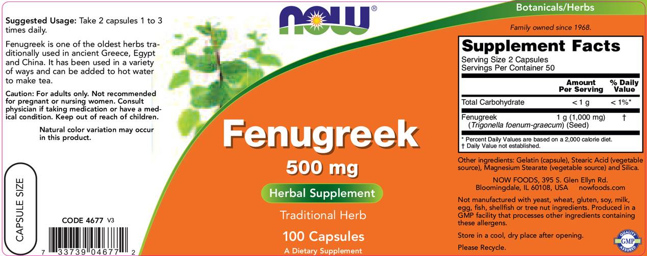 Fenugreek 500 mg - 100 kapsúl