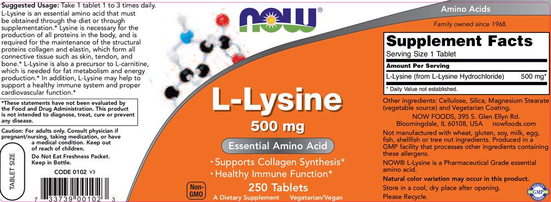 L -lyzín 500 mg - 250 tabliet