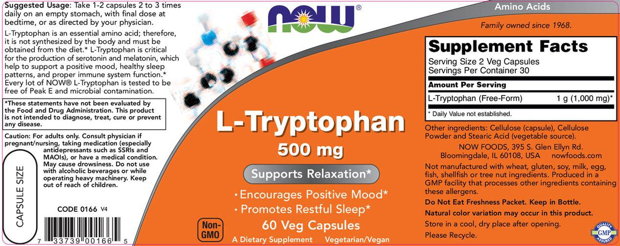 Tryptofan 500 mg - 60 kapsúl