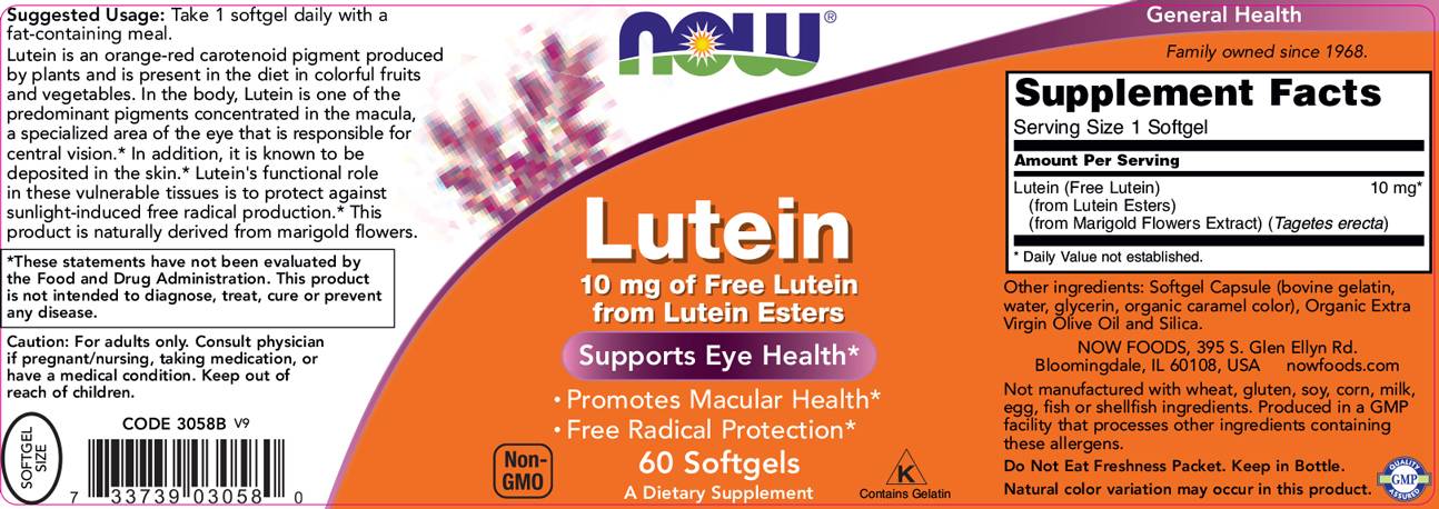 Lutein 10 mg esterov - 60 softgelov