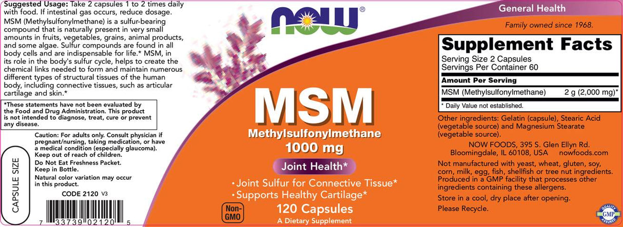 MSM 1000 mg - 240 kapsúl