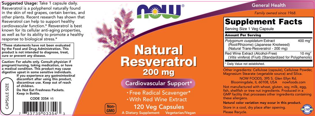Prírodný resveratrol 200 mg - 120 kapsúl