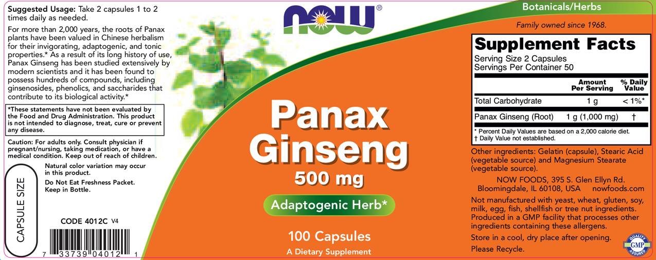Panax Ginseng 500 mg - 100 kapsúl