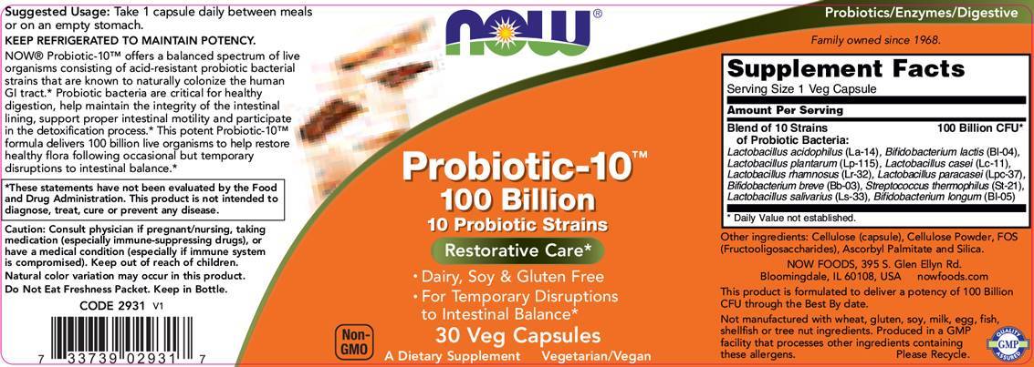 Probiotic -10 100 miliárd - 60 kapsúl