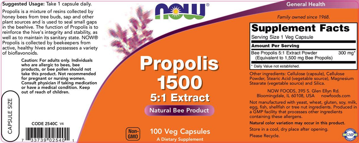 Propolis 1500 5: 1 extrakt - 100 kapsúl