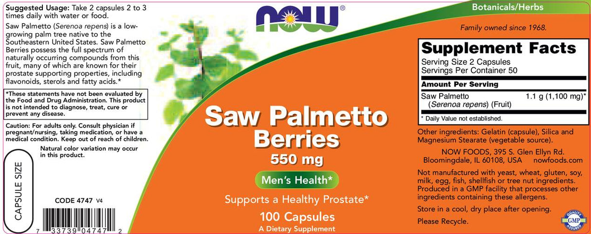 Palmetto bobule 550 mg - 250 kapsúl