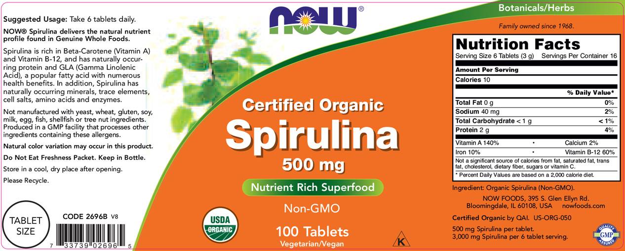 Spirulina 500 mg - 200 tabliet