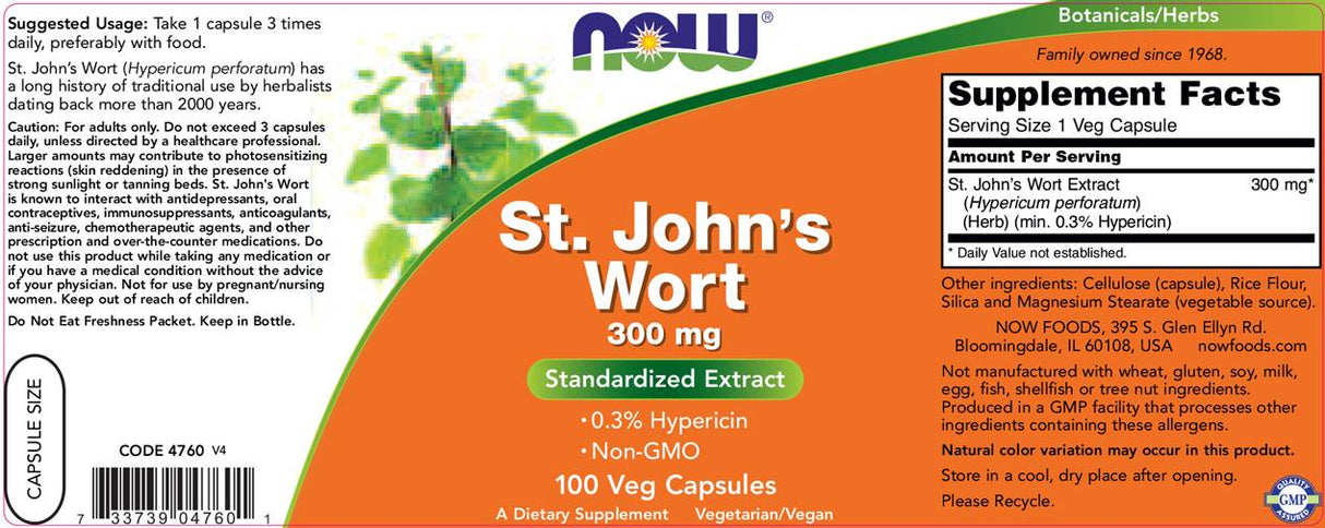 St. John's Wort 300 mg - 250 kapsúl