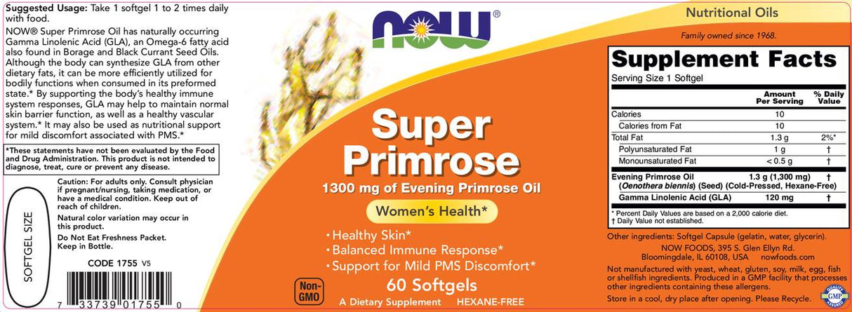 Super Primrose Oil 1300 mg - 60 gélových kapsúl