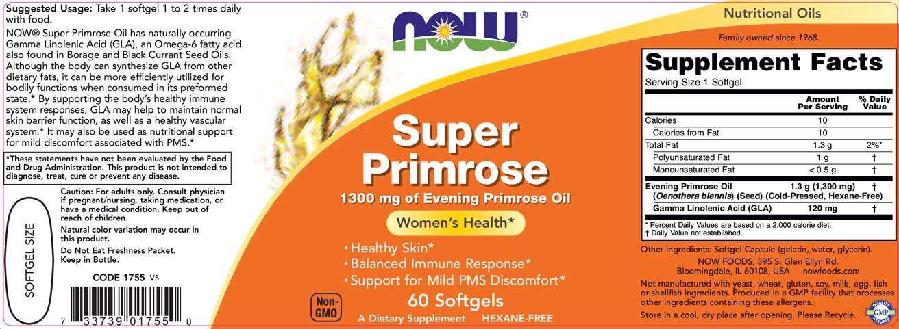 Super Primrose Oil 1300 mg - 60 gélových kapsúl