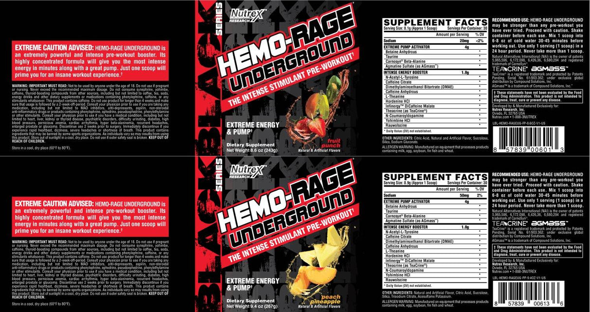 HEMO RAGE Underground - 243 gramov