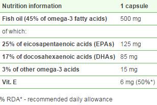 Omega 3 plus vit e 45% - 120 kapsúl