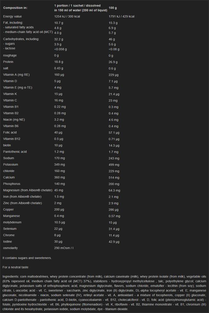 Nutramil Complex Proteín 6 x 72 gramov