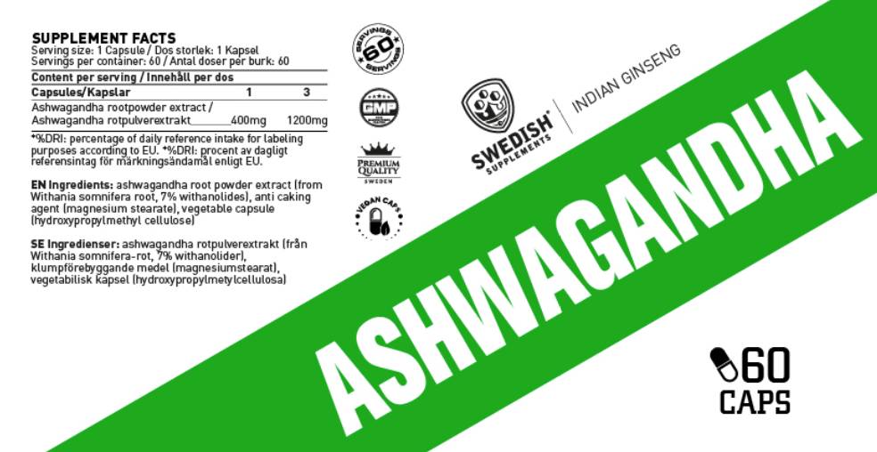 Extrakt Ashwagandha 400 mg - 60 kapsúl