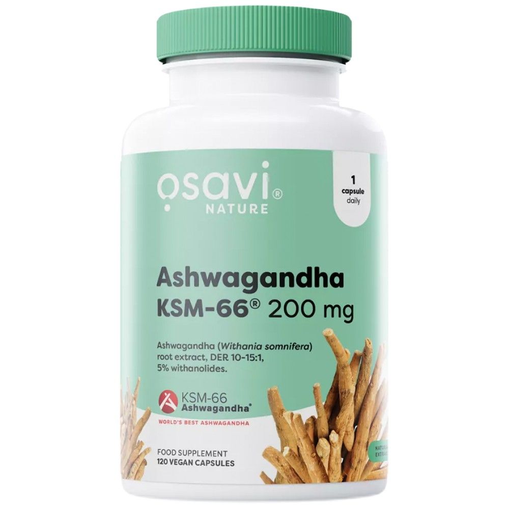 Ashwagandha KSM -66® 200 mg - 120 kapsúl