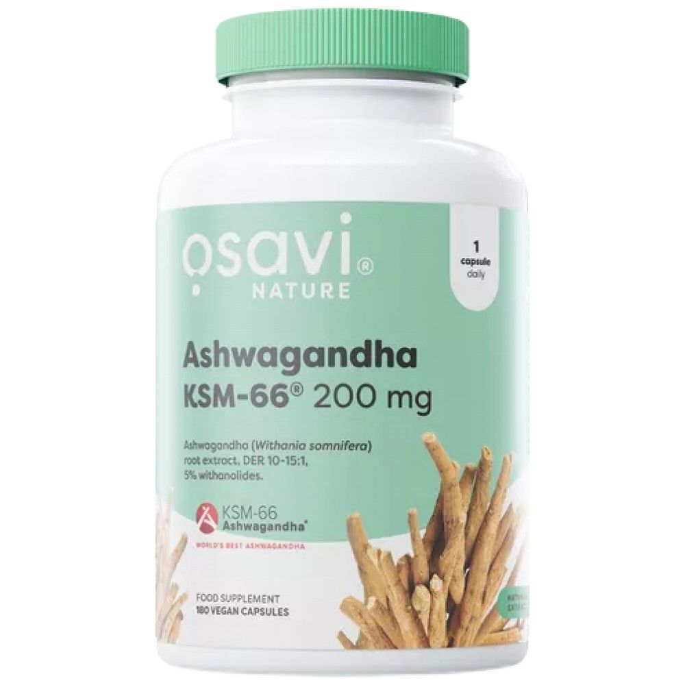 Ashwagandha KSM -66® 200 mg - 180 kapsúl