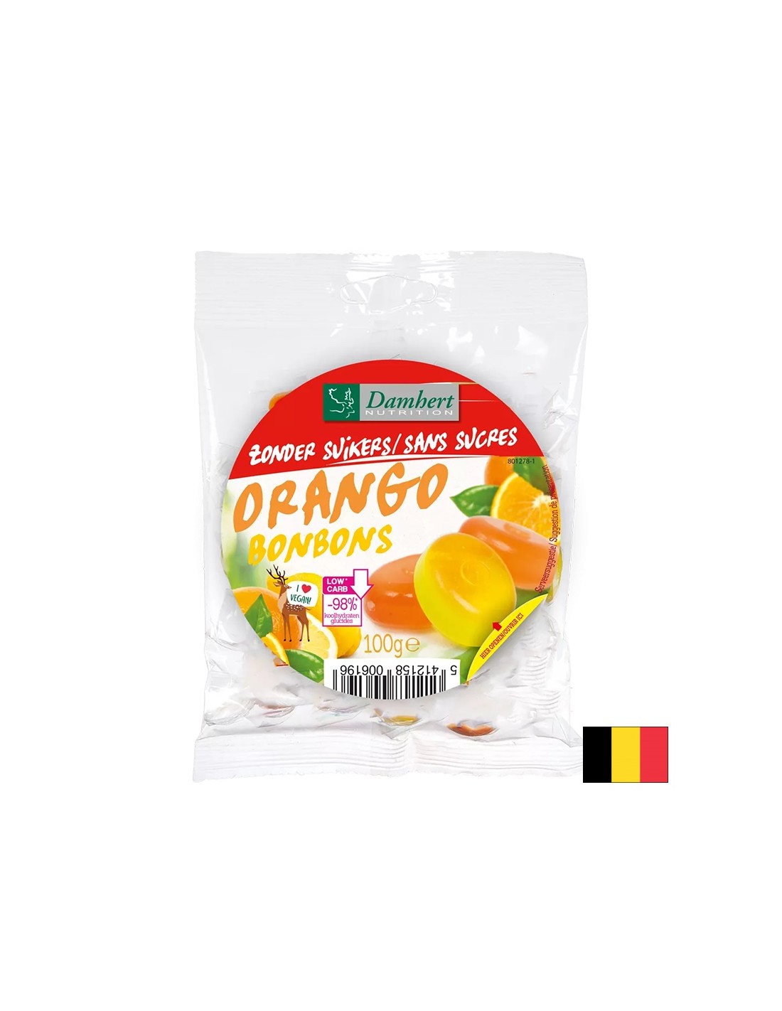 Ovocné lízanky (bez cukru), 75 g