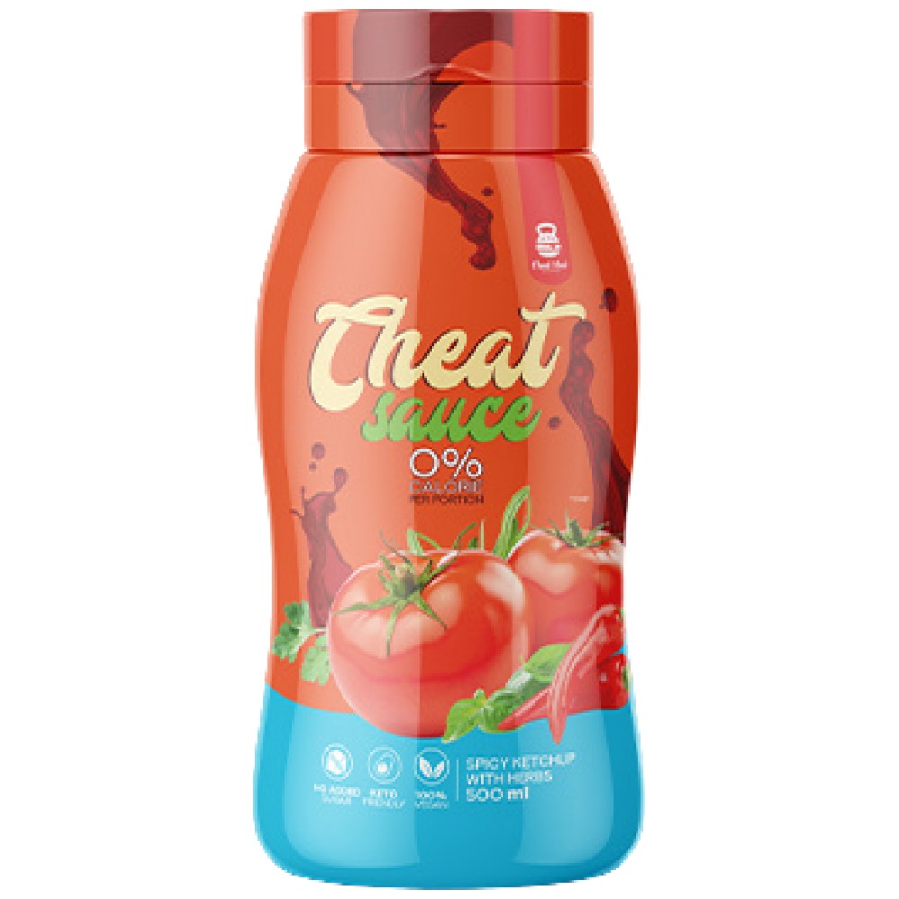Pikantná kečup / 0 kalórií omáčka - 500 ml