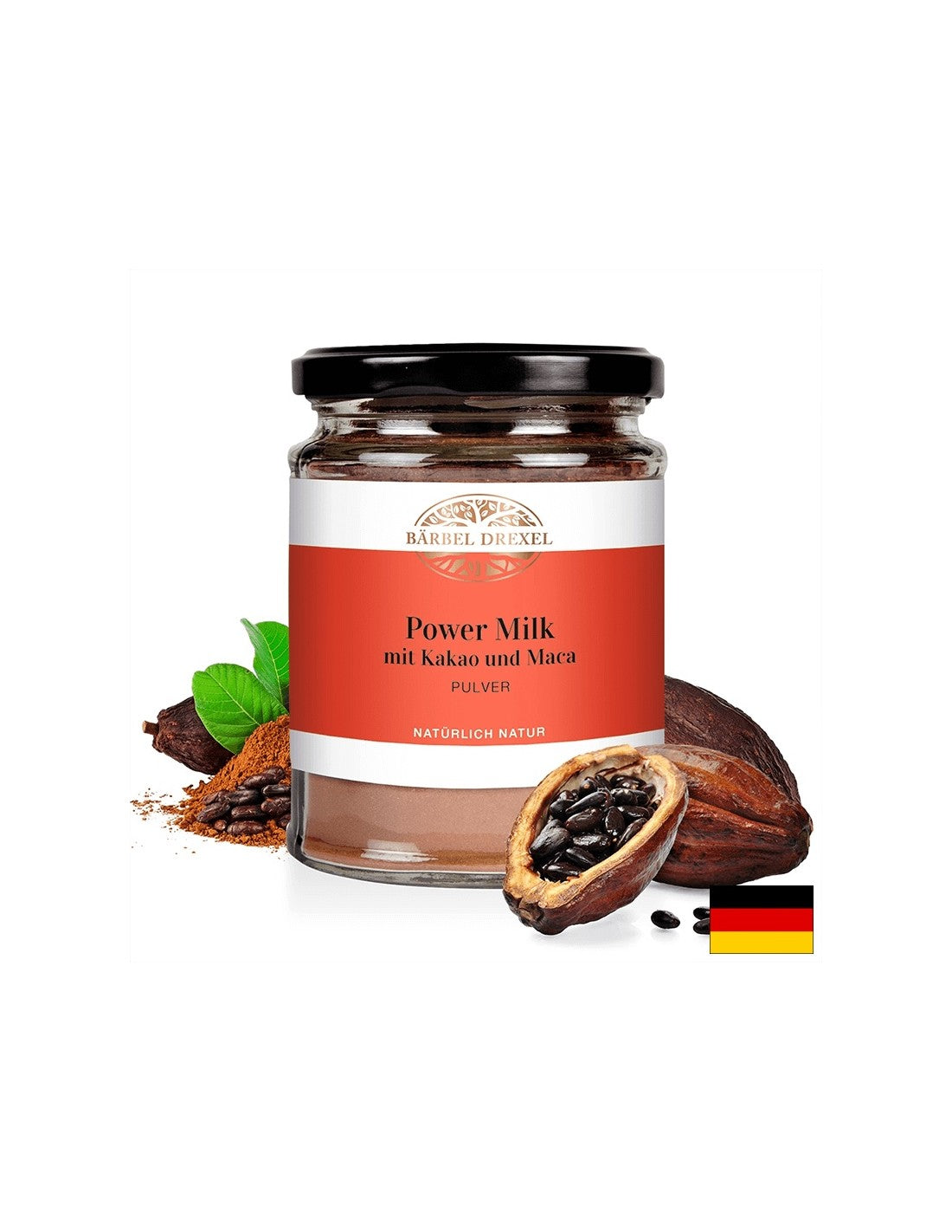 Power Milk mit Kakao und Maca Pulver / Energizujúce mlieko s kakaom, macou a škoricou / Prášok, 120 g <tc>Bärbel Drexel</tc>