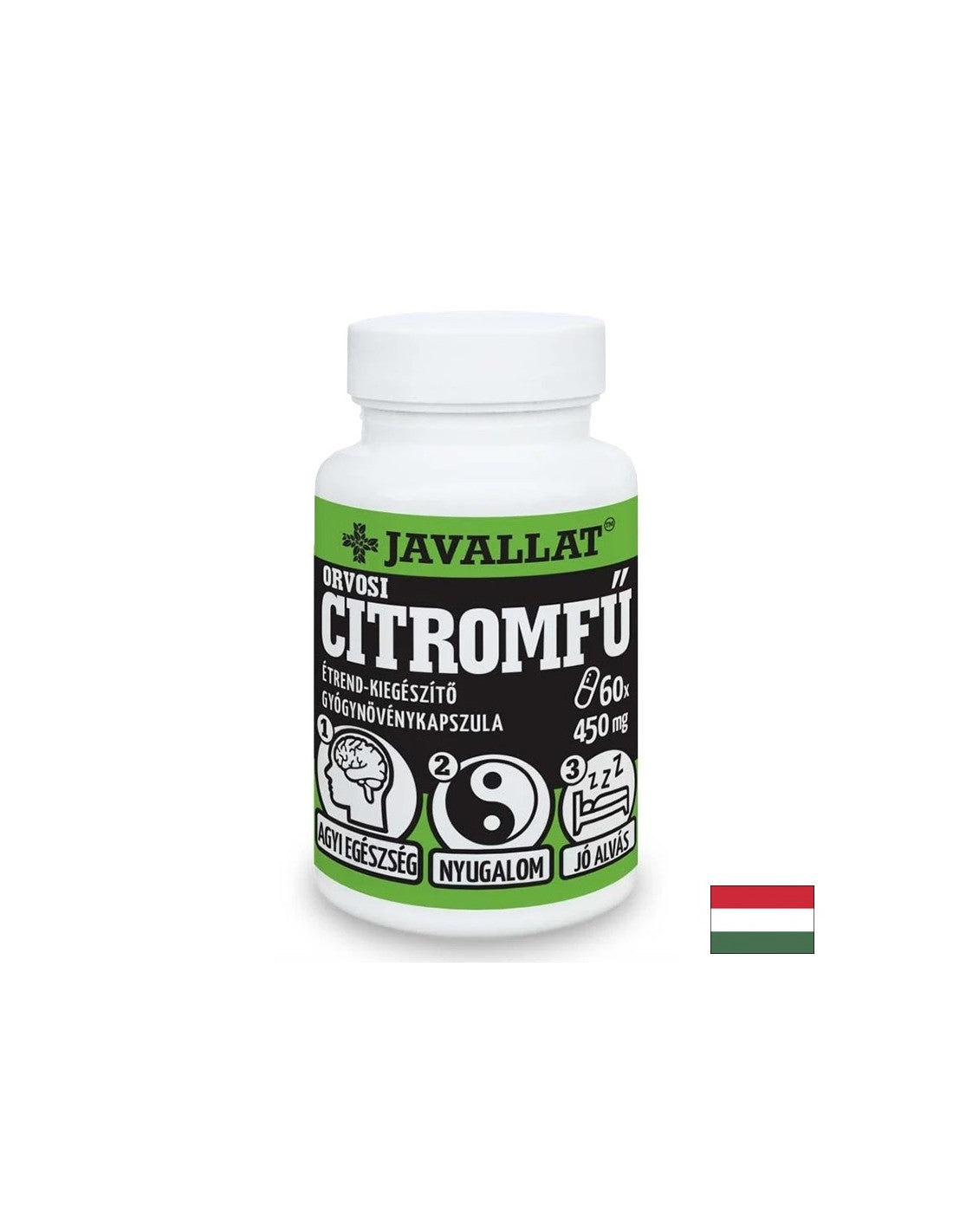 Pre stres a nespavosť - citrónový balzam (list), kapsuly 450 mg x 60