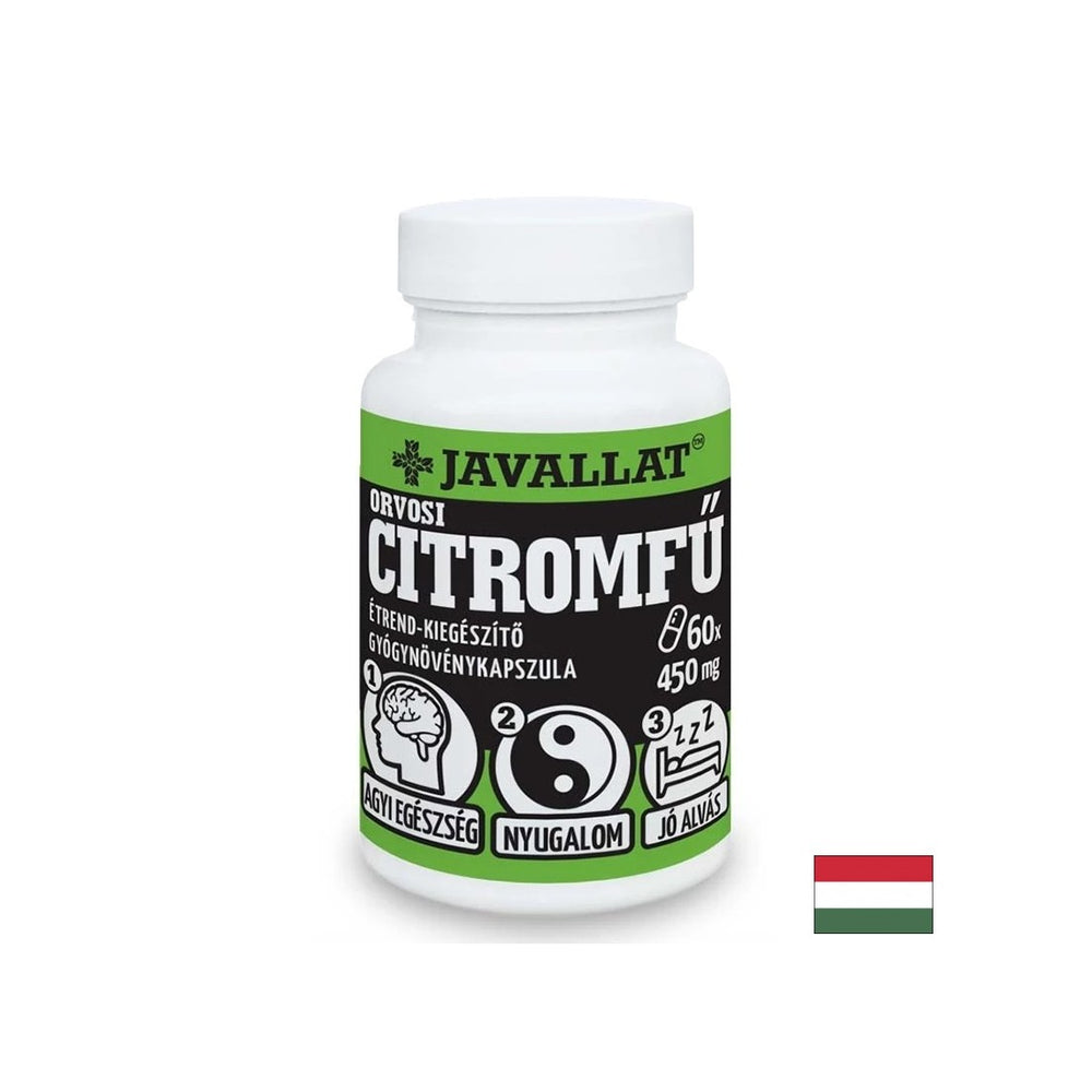 Pre stres a nespavosť - citrónový balzam (list), kapsuly 450 mg x 60