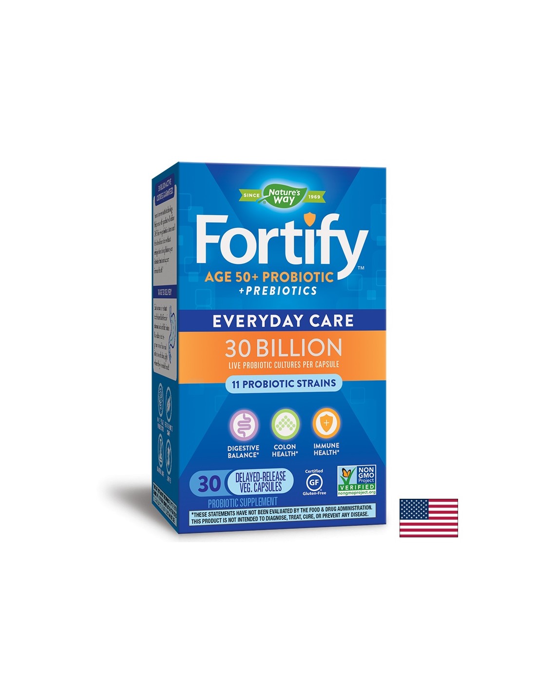 Fortify / Primadophilus vek 50+ probiotikov / 30 miliárd - 30 kapsúl