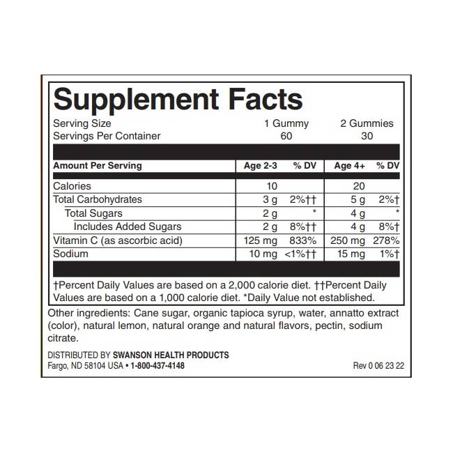 Gummy pre deti vitamínu C - 60 Gummies