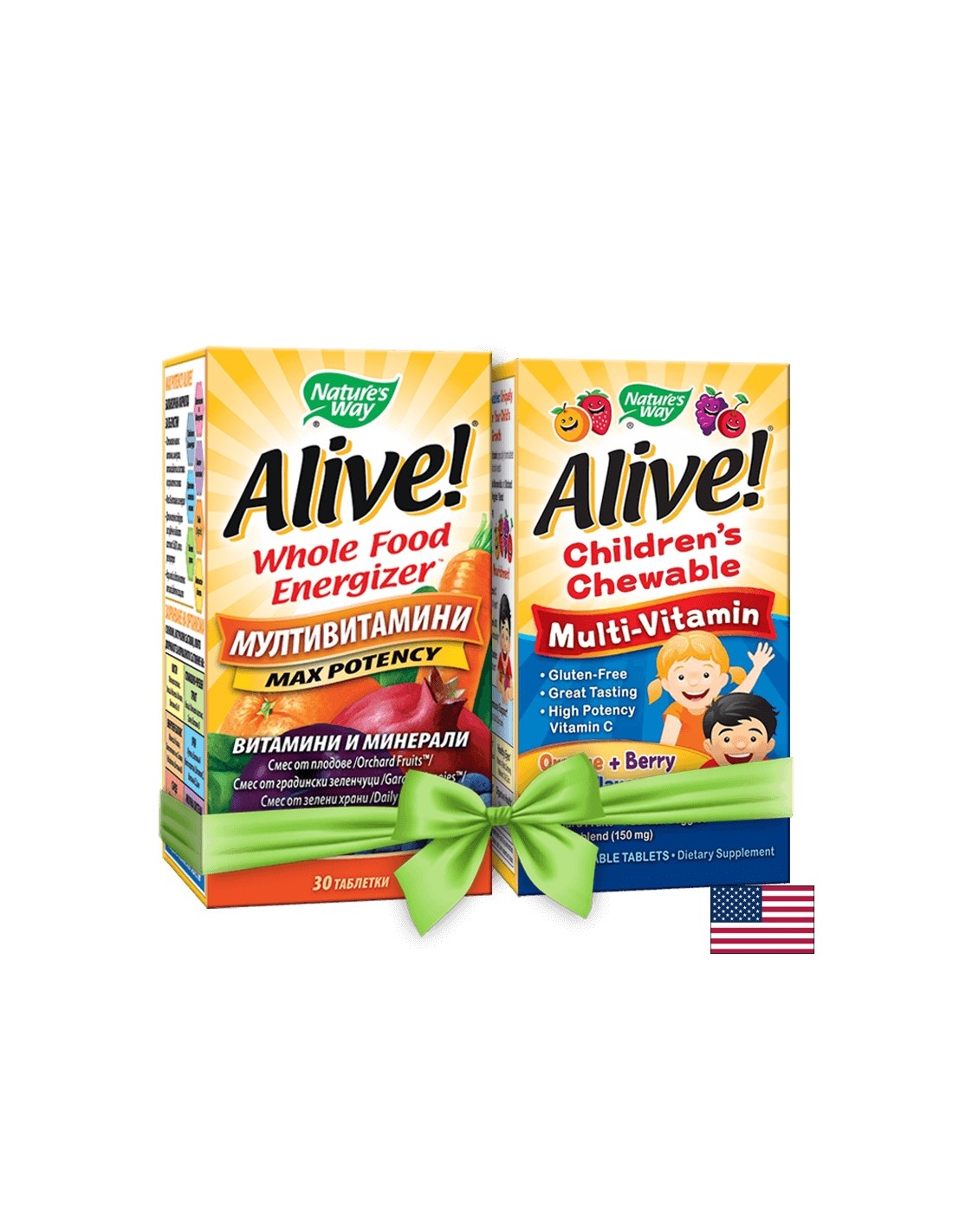 Promo balíček <tc>Alive</tc> multivitamíny pre dospelých a deti