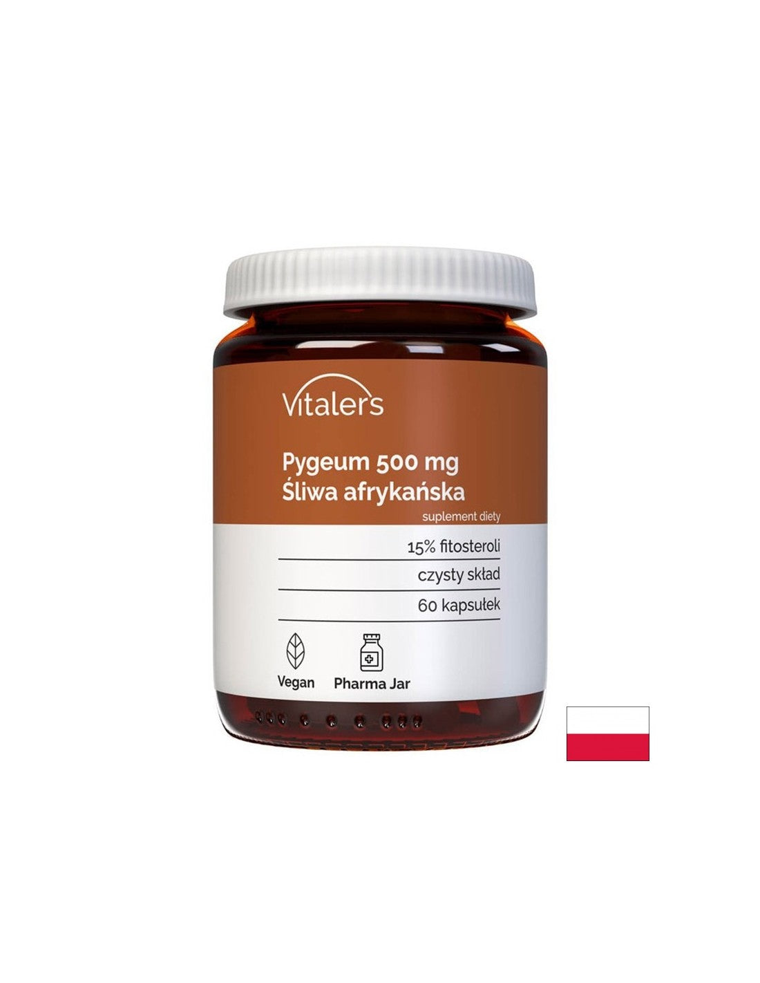 Prostatu a močové trakty - pygeum (africké čerešňa), 500 mg x 60 kapsúl