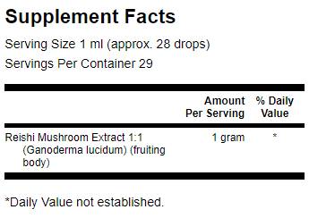 Tekutý extrakt z húb reishi (alkohol-a cukor)- 29,6 ml