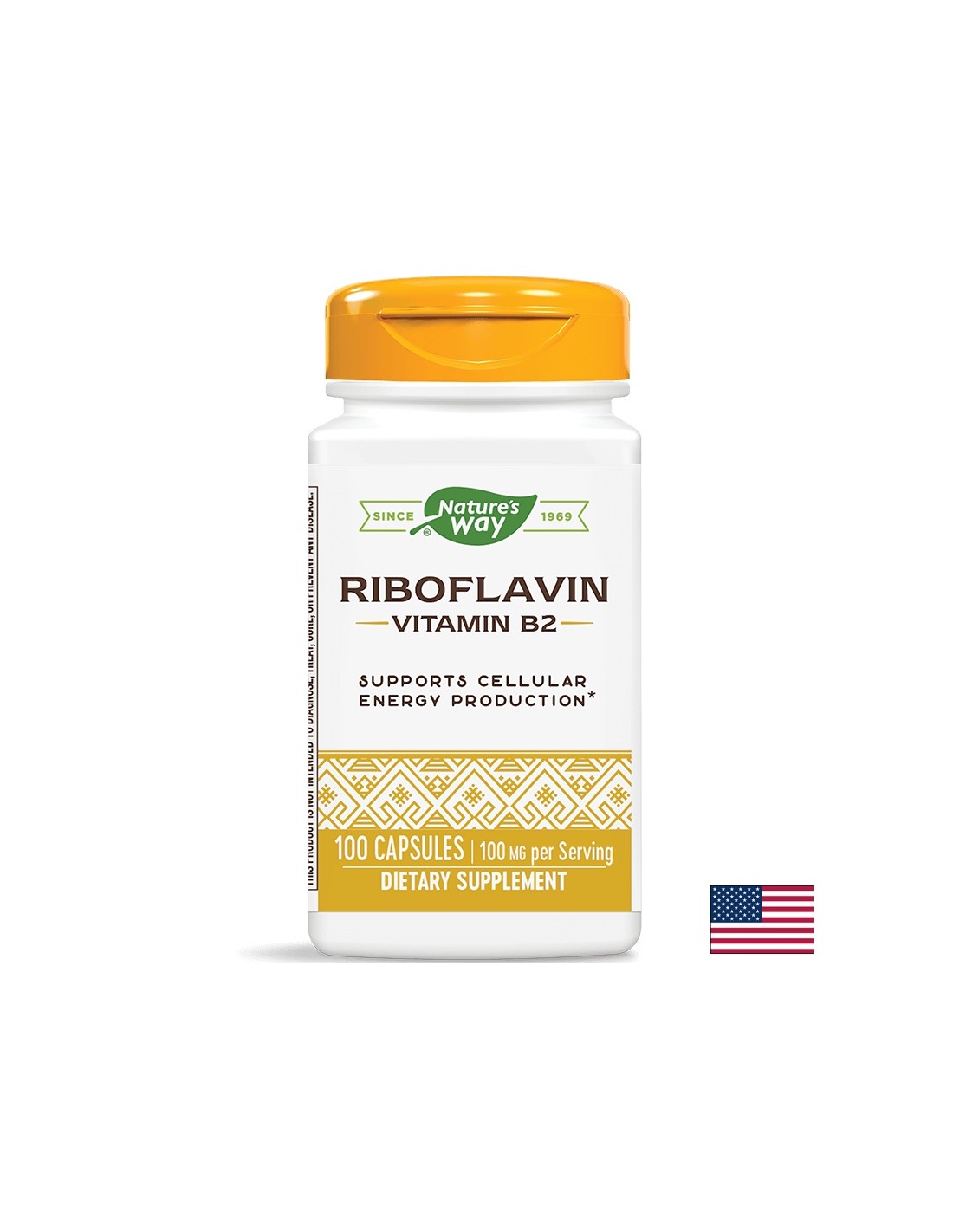 Vitamín B2 100 mg (riboflavín) - 100 kapsúl
