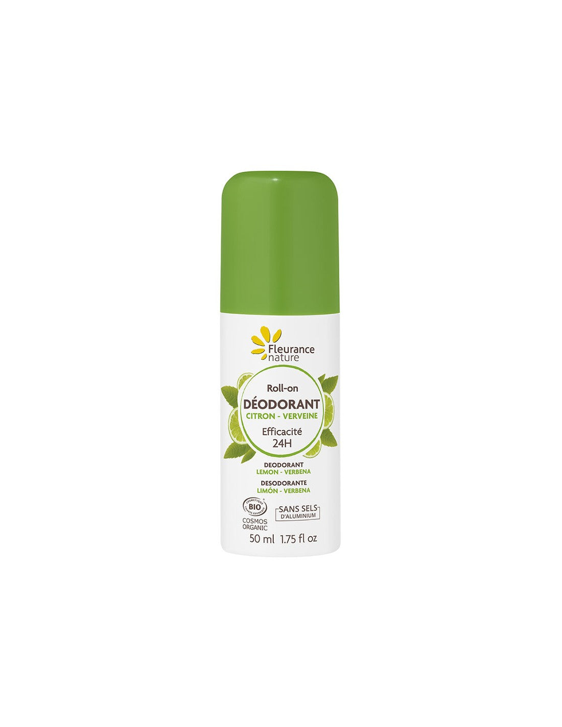 Roll-on deodorant with lemon and verbena, 50 ml Fleurance Nature - Nutra Best Europe