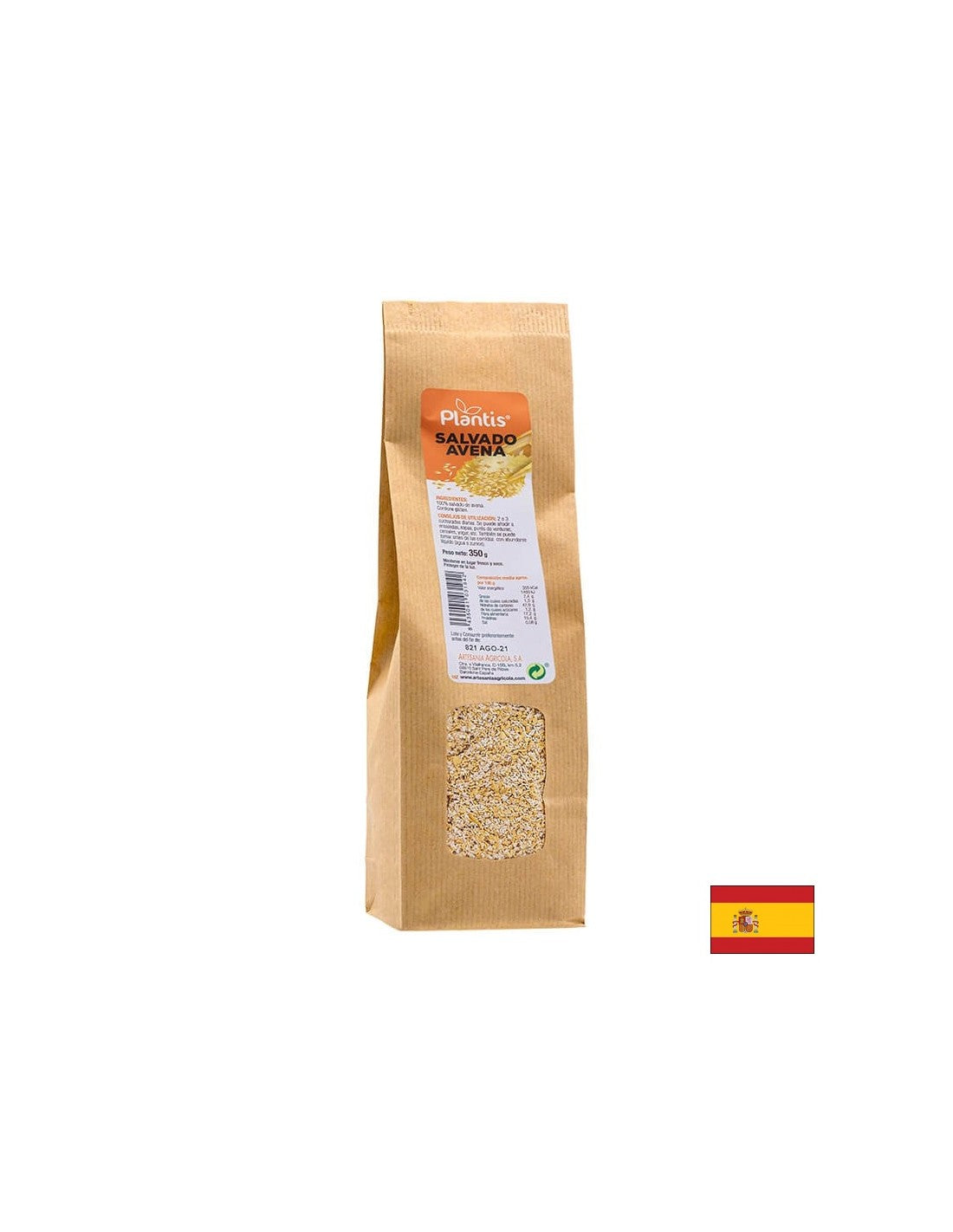 Ovsené otruby - Salvado Avena Plantis® - kontrola cholesterolu a dobré trávenie, 350 g