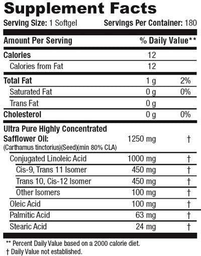 Pure CLA 1250 - 180 GEL kapsuly