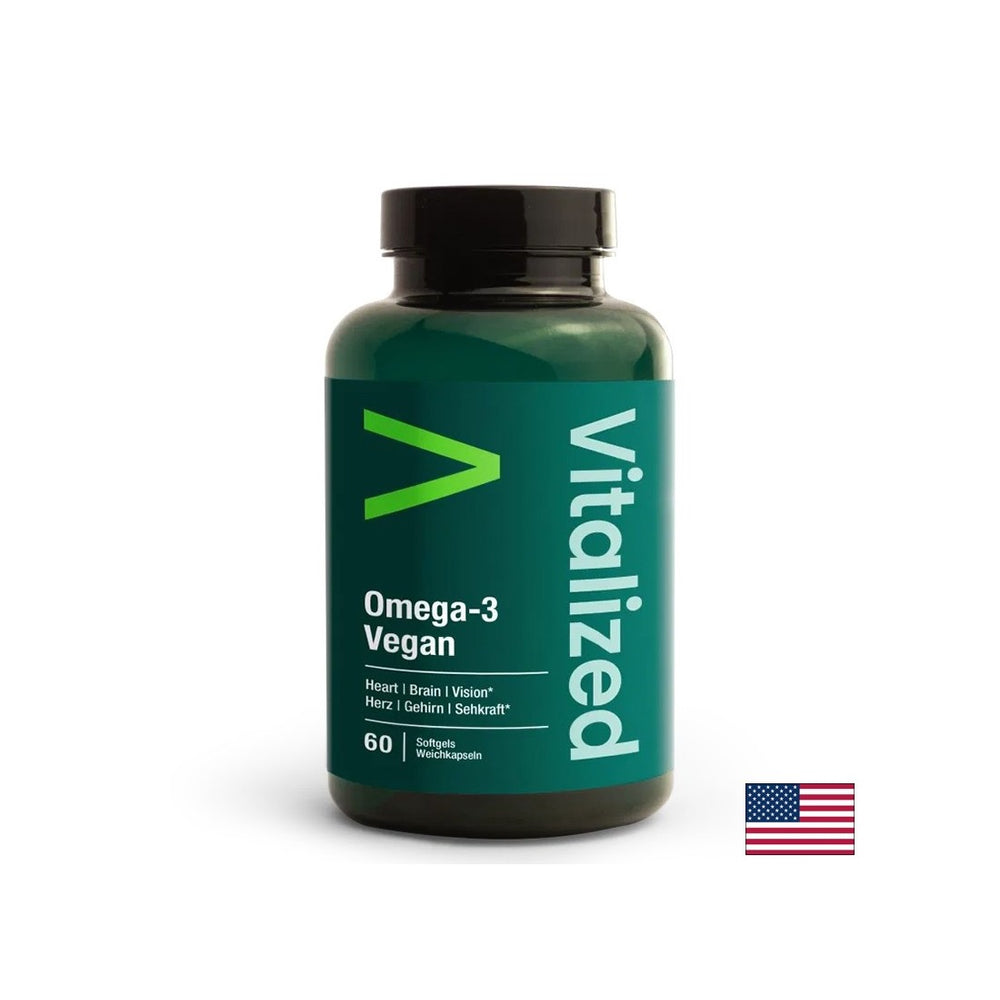 Funkcia srdca a mozgu - Omega -3 z rias - vegánsky, 60 kapsúl
