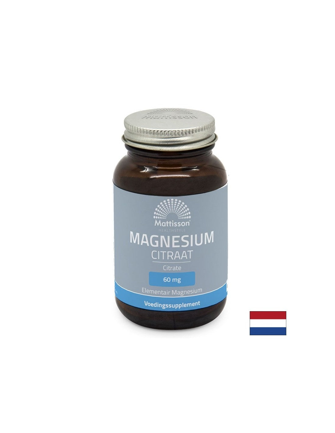 Heart and muscle function - Magnesium (citrate), 60 capsules Mattisson Healthstyle - Nutra Best Europe