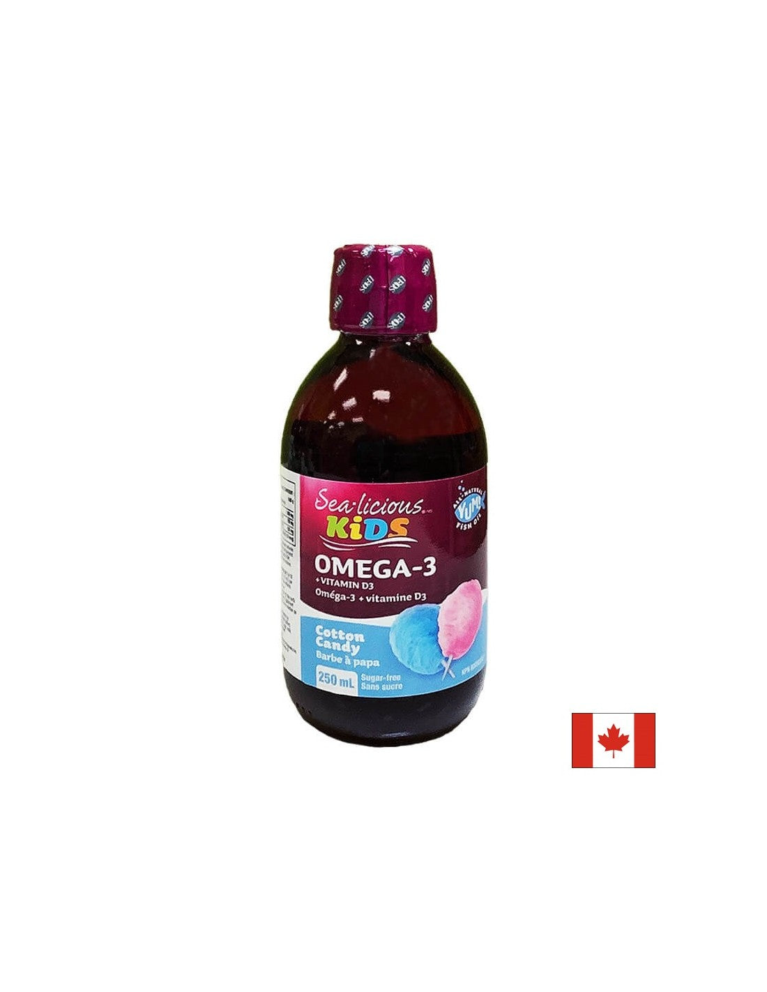 Sea-Licious® Kids Omega-3 + Vitamin D3 / Omega-3 1500 mg + Vitamin D3 400 IU for children, 250 ml Natural Factors - Nutra Best Europe