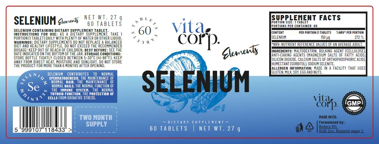 Selén 150 mcg - 60 tabliet