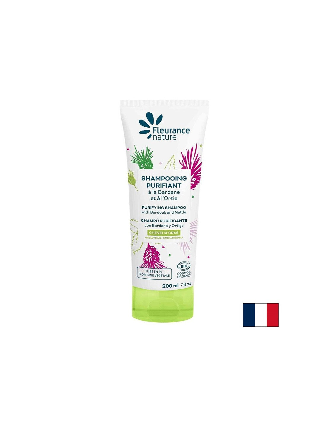 Šampón s Aloe Vera, Jujube, Burdock, Nettle Bio, 200 ml Flerance Nature