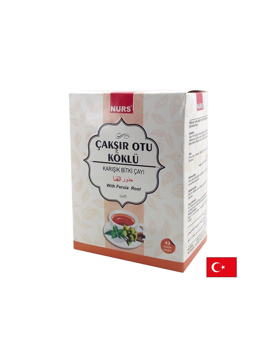 Zmiešaný bylinný čaj s koreňom ferula - energia a mužská účinnosť, 42 filtračných vreciek