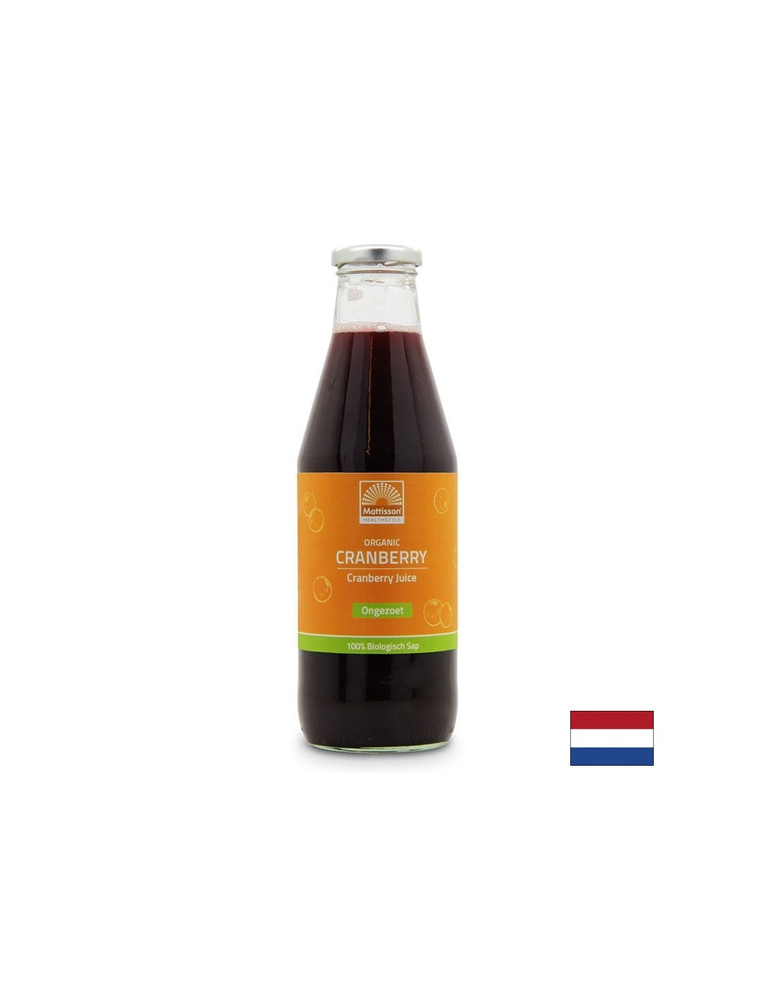 Organic cranberry juice, 750 ml Mattisson Healthstyle - Nutra Best Europe