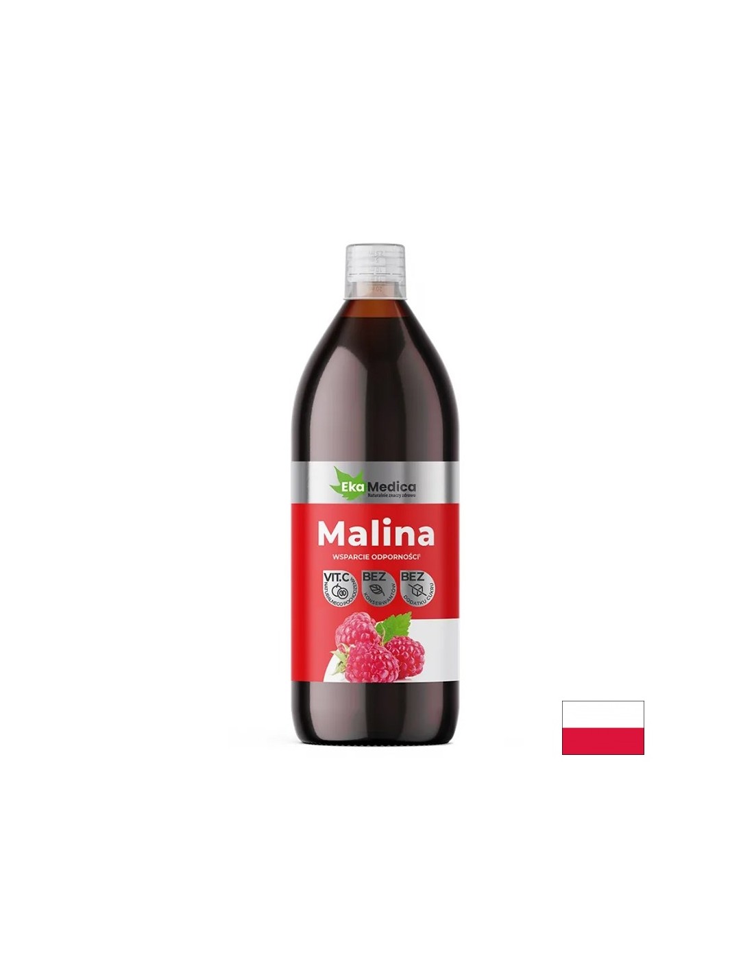 Malinová šťava (obohatená o camu camu) - silná imunita, 500 ml