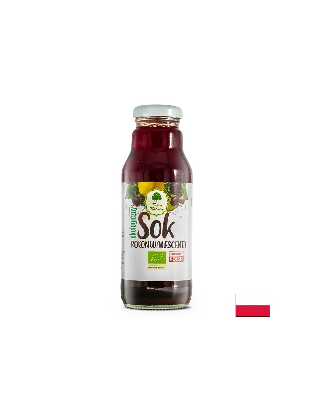 Bio šťava - vitamínový kokteil - Cvikla, dula, žihľava, petržlen, zázvor, med, 270 ml <tc>Dary Natury</tc>