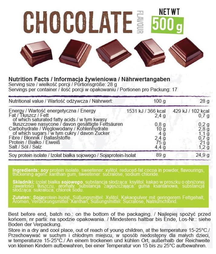 Sójový proteín - 500 gramov