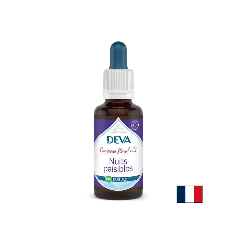 Pokojné noci, kvetinové esencie, kvetiny bachové kvetiny č. 2 (bez alkoholu), 30 ml