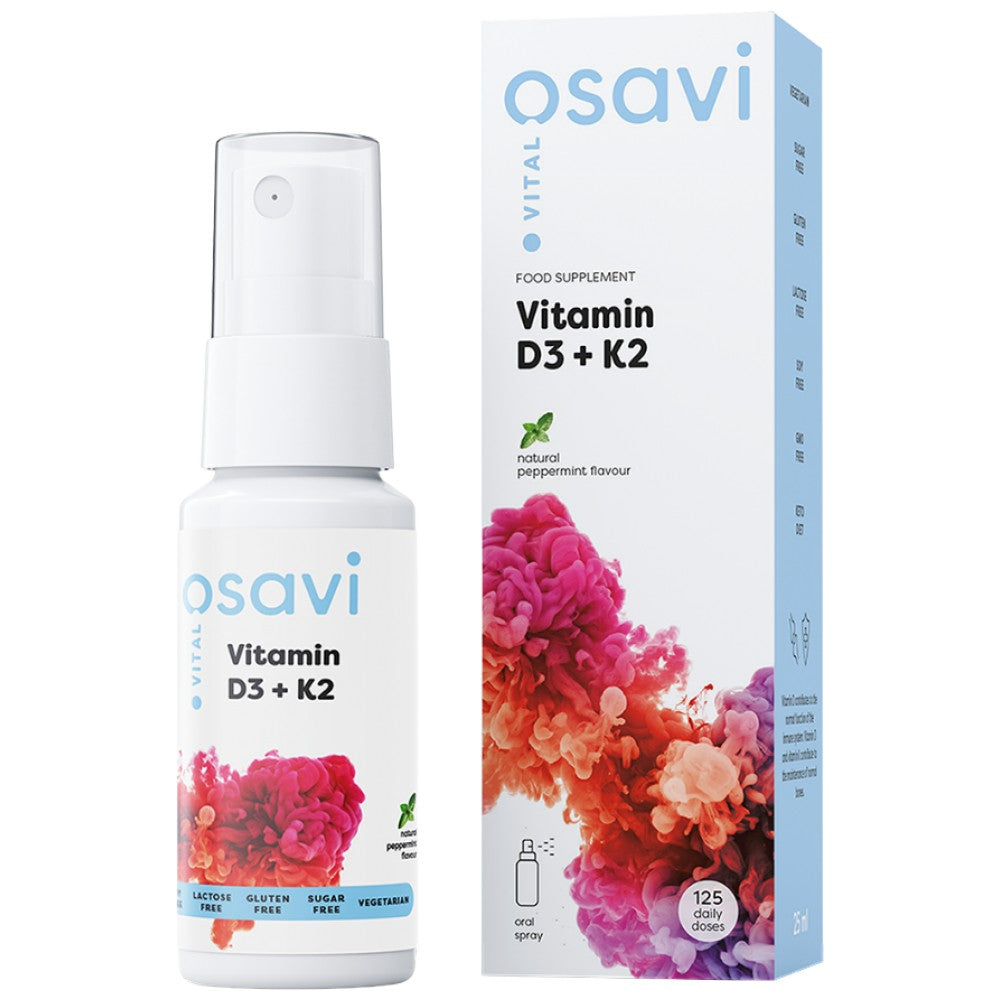Vitamín D3 + K2 | Perorálny sprej - 25 ml